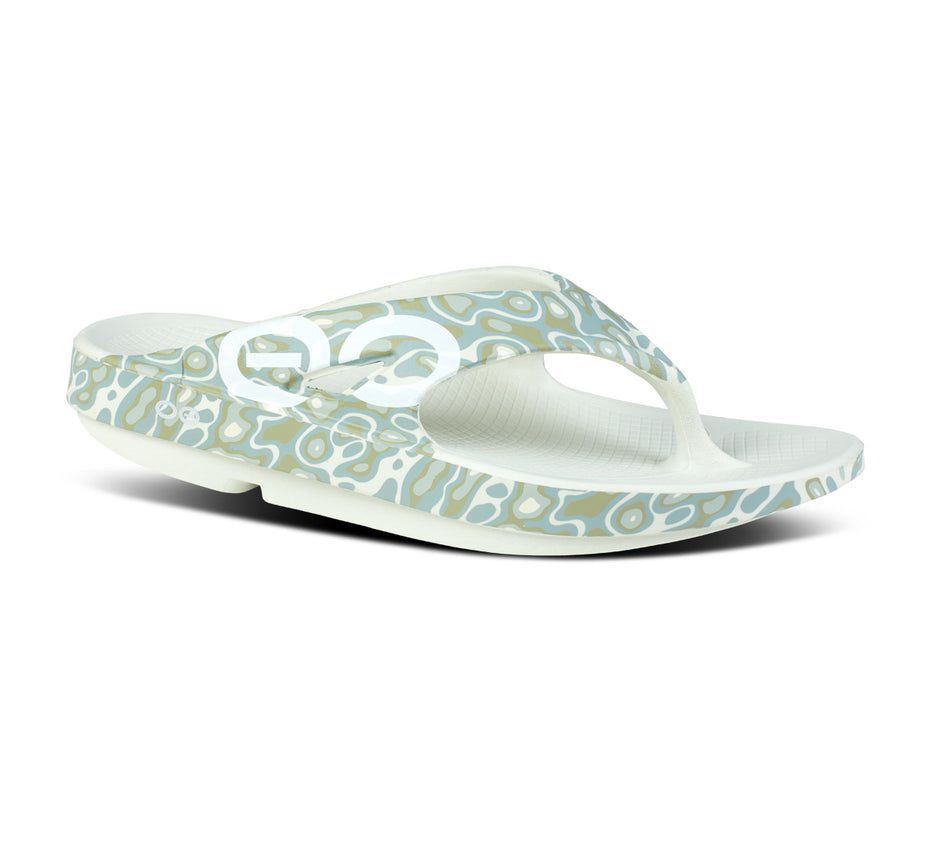 Oofos Ooriginal Sport - Men's Flip Flops Green / White - Canada ( QJOY-72840 )